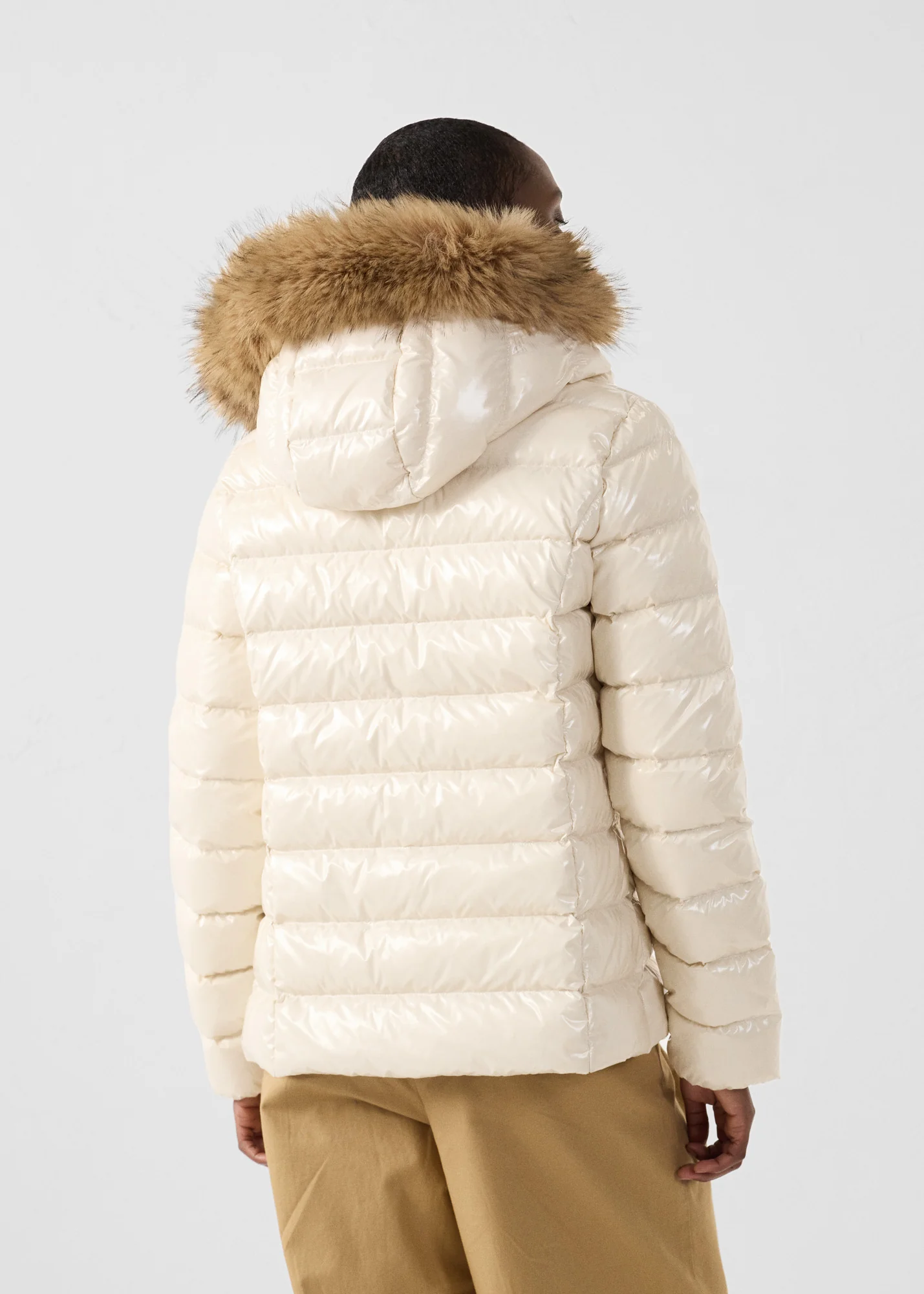 Doudoune à capuche Grand Froid Naturel Luxe laquée - Image 3