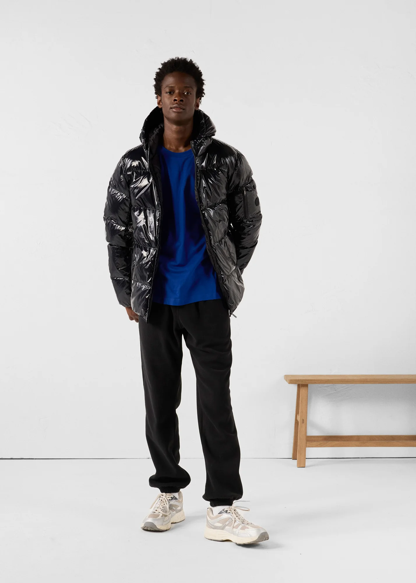 Doudoune à capuche Grand Froid Noir Java laquée - Image 3