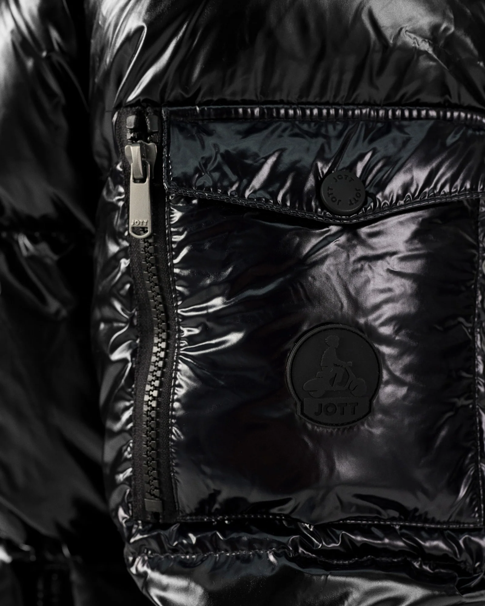 Doudoune à capuche Grand Froid Noir Java laquée - Image 6