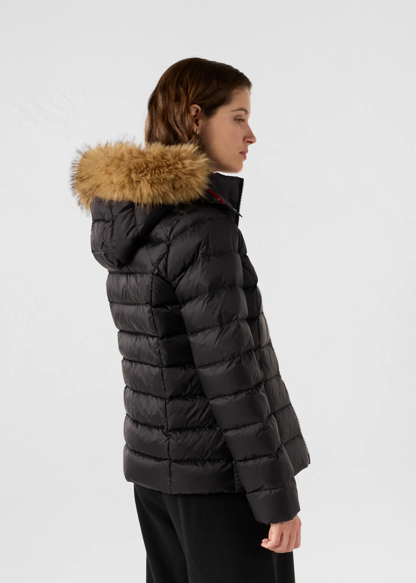 Doudoune à capuche Grand Froid Noir Luxe - Image 4