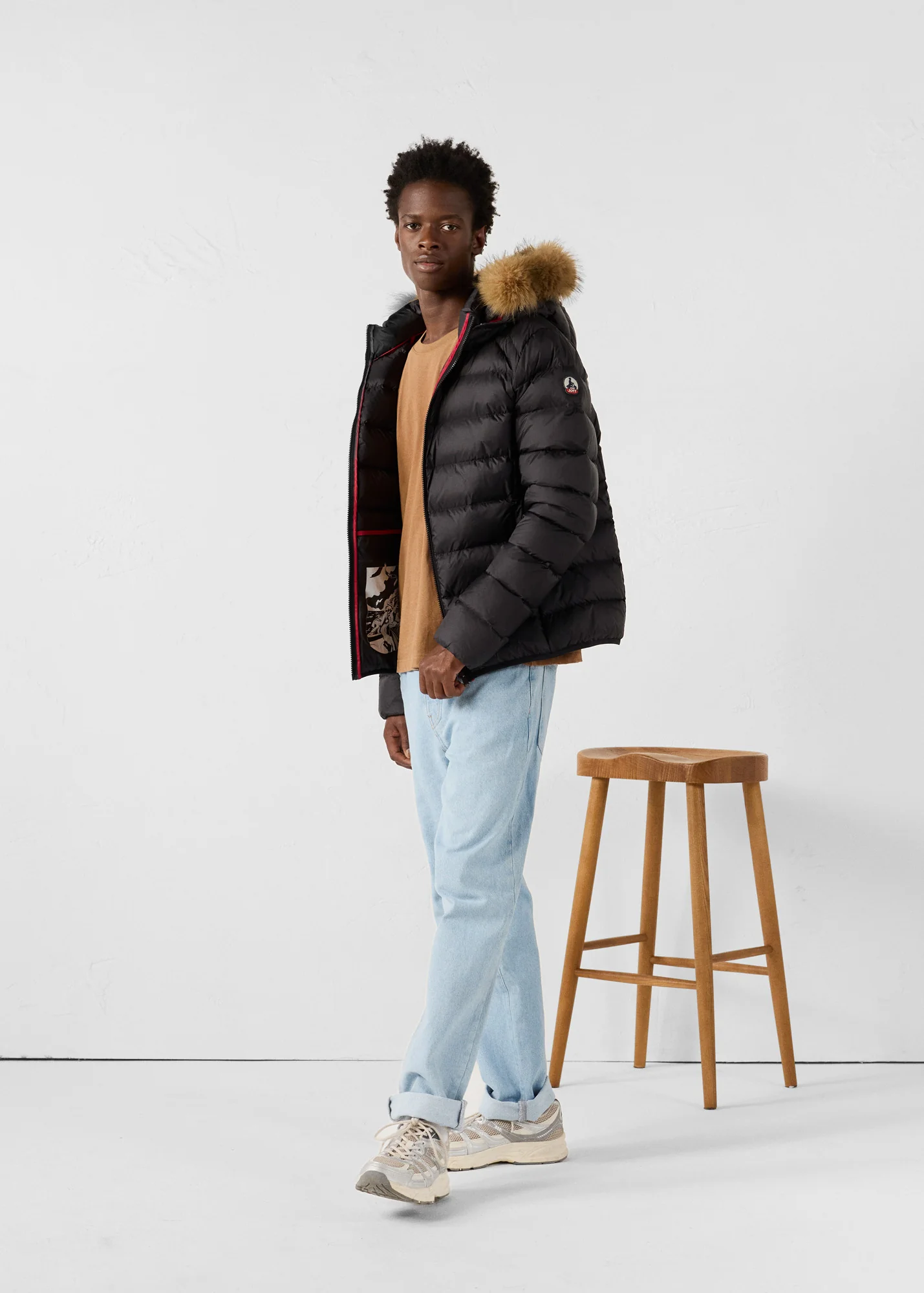 Doudoune à capuche Grand Froid Noir Prestige - Image 3