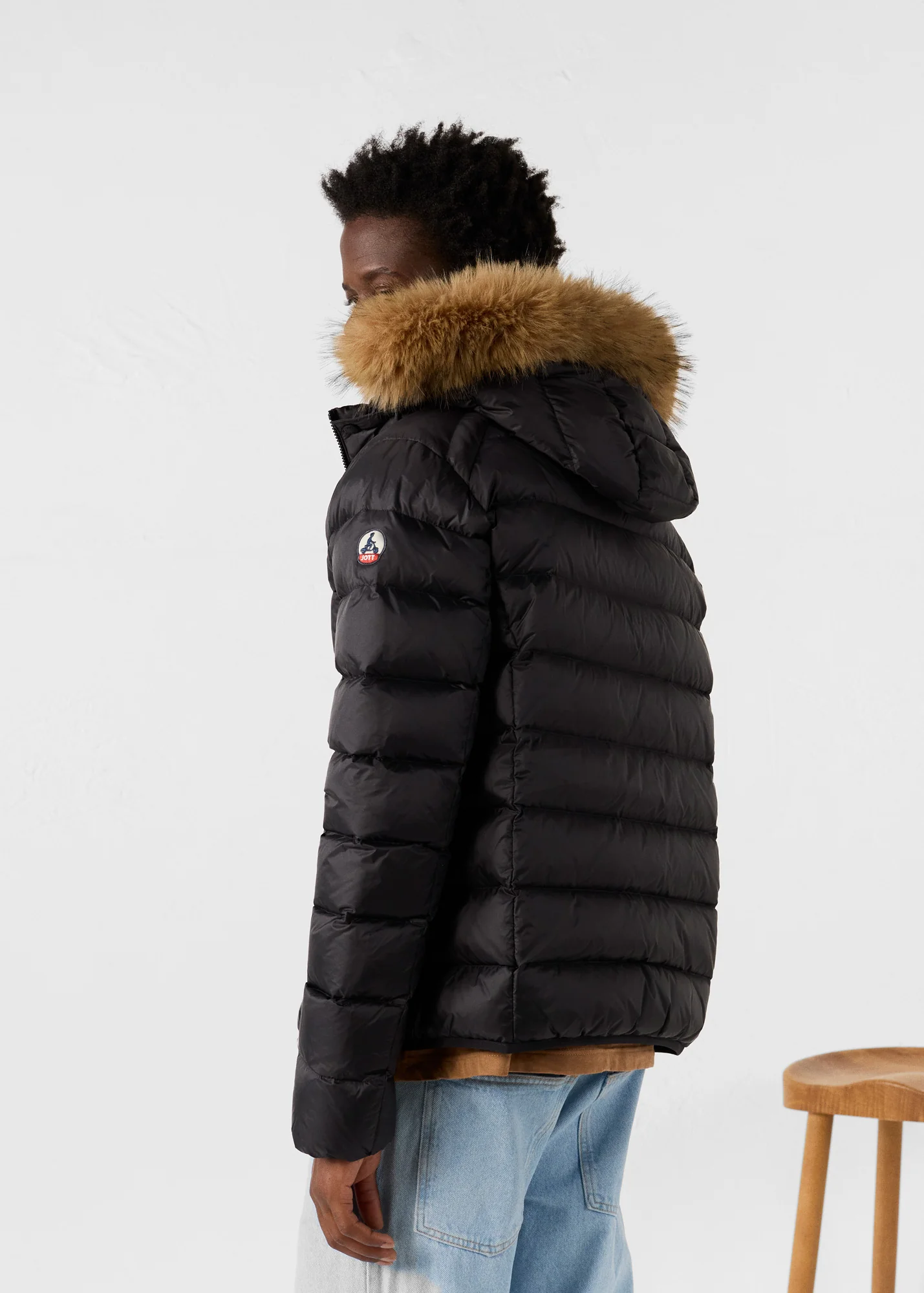 Doudoune à capuche Grand Froid Noir Prestige - Image 4