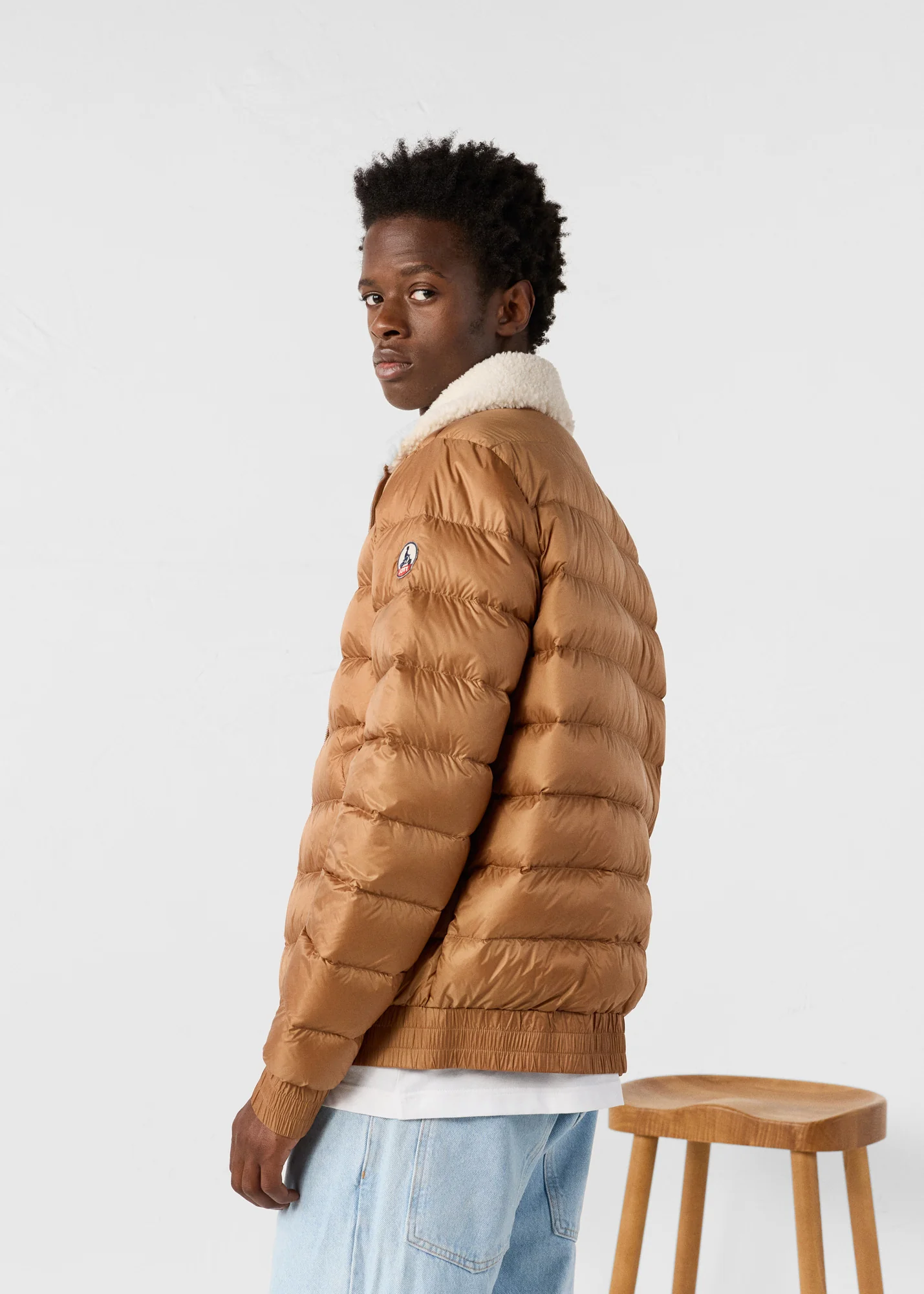 Doudoune aviateur Sucre roux Chuck - Image 4