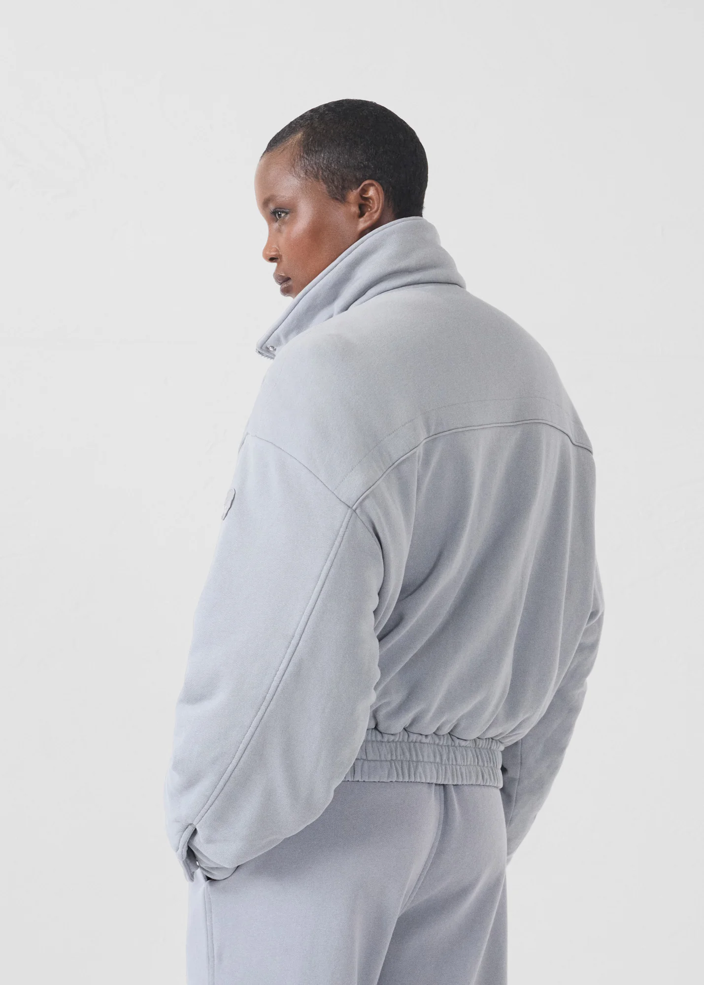 Bomber en jersey Gris souris Dory - Image 4