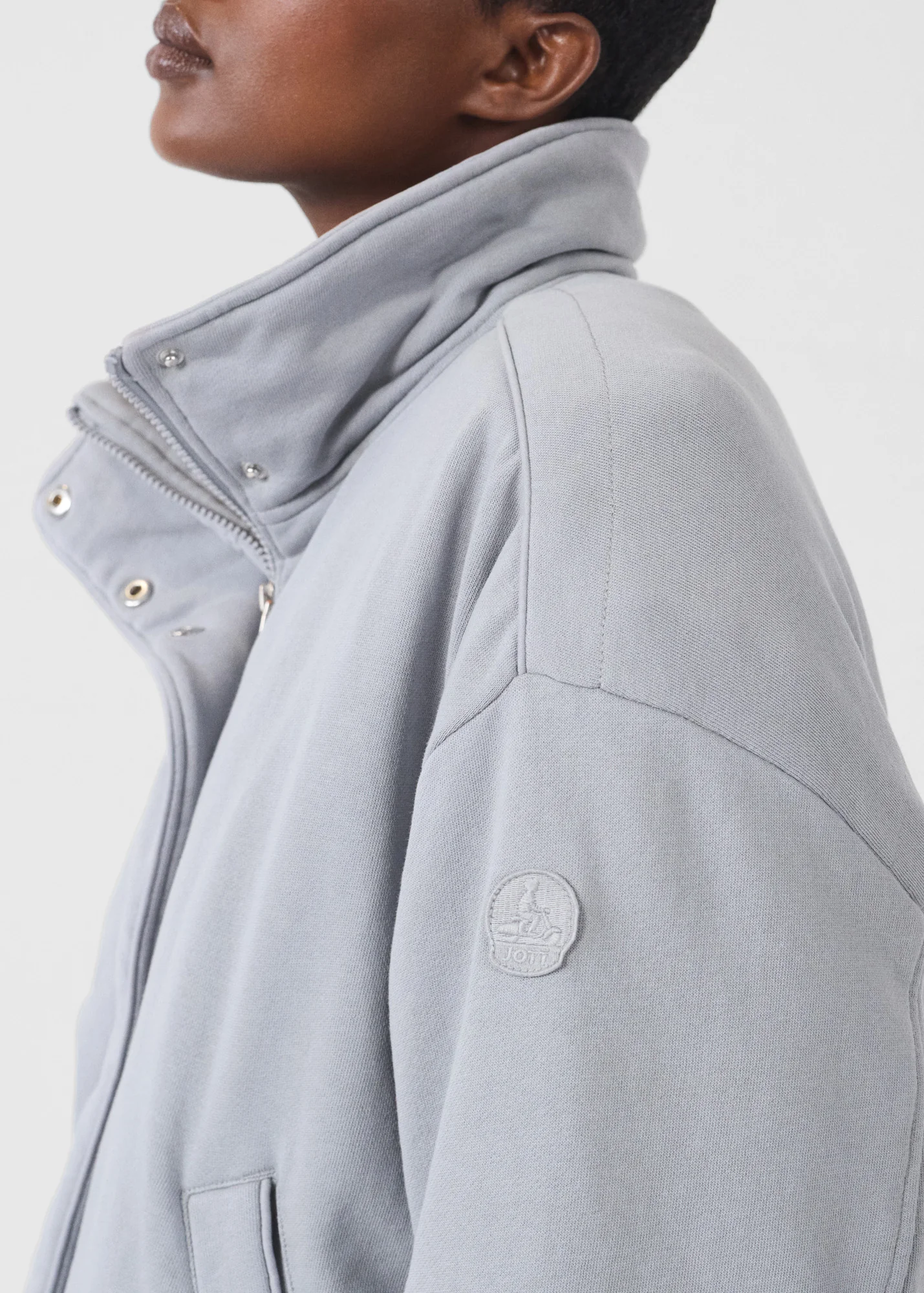 Bomber en jersey Gris souris Dory - Image 5