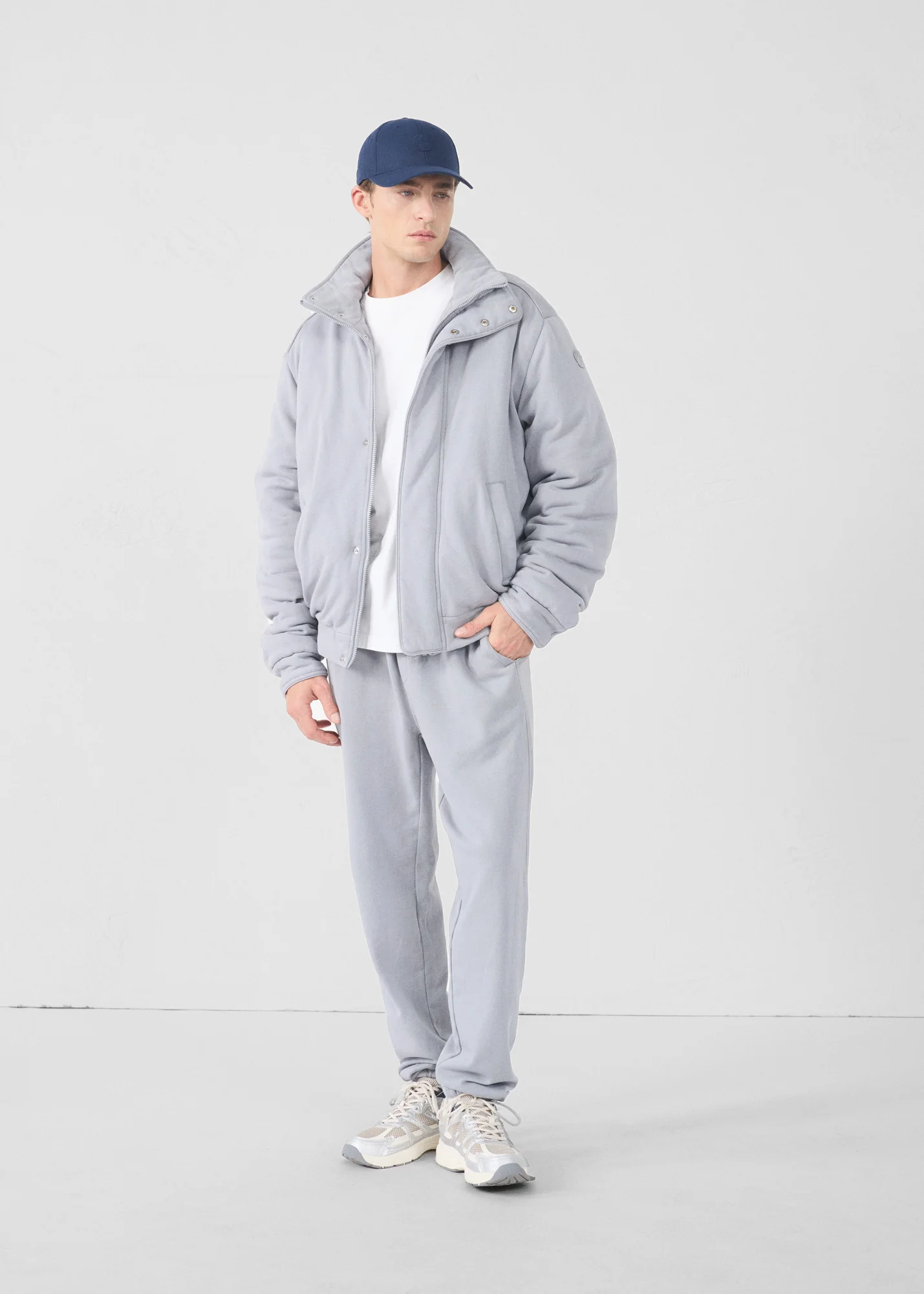 Bomber en jersey Gris souris Hank - Image 3