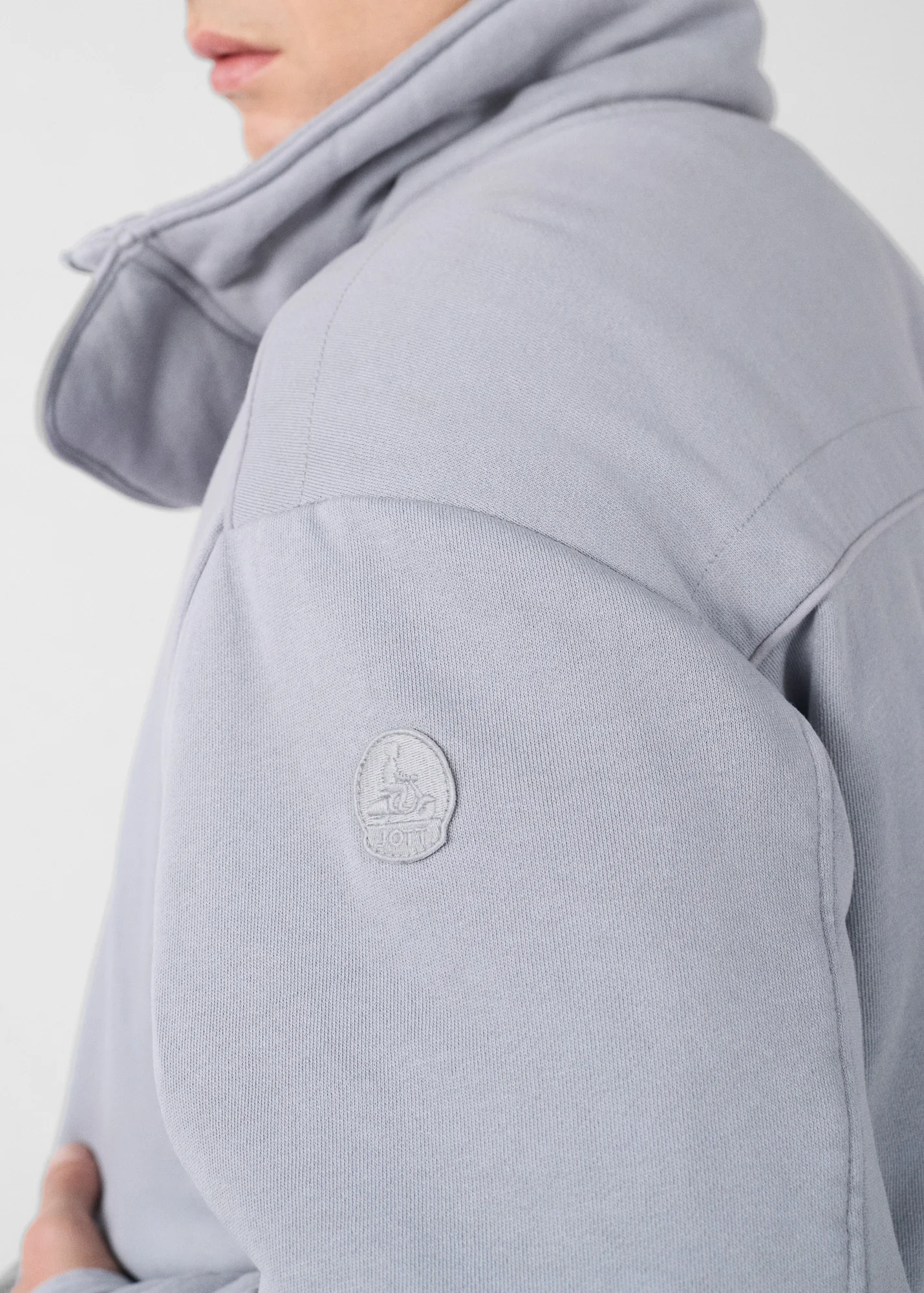 Bomber en jersey Gris souris Hank - Image 5