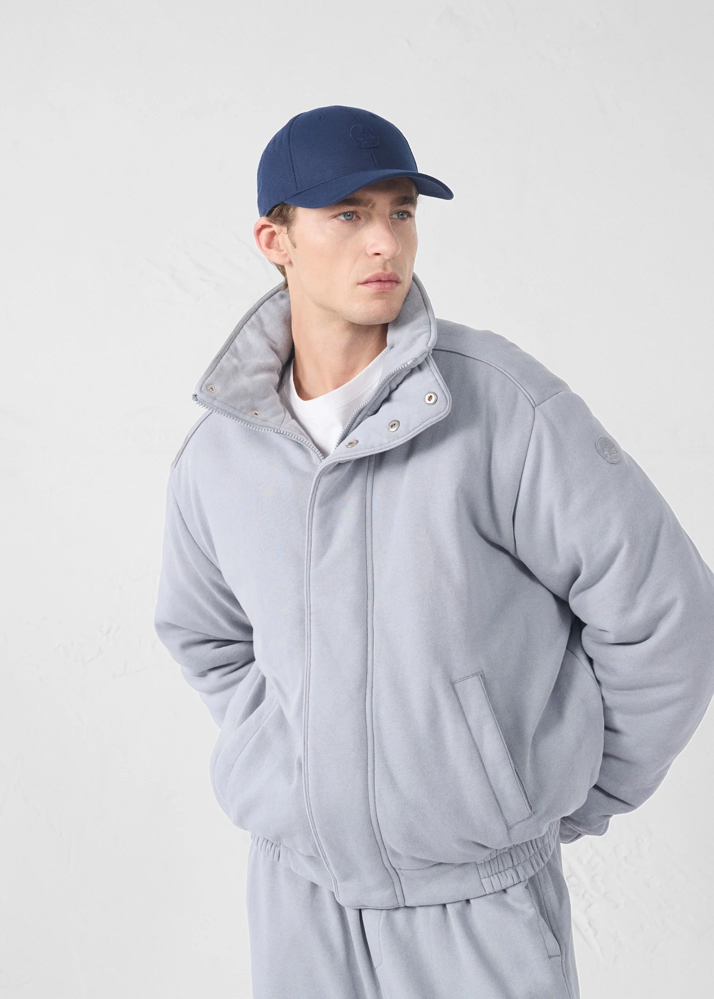 Bomber en jersey Gris souris Hank - Image 7