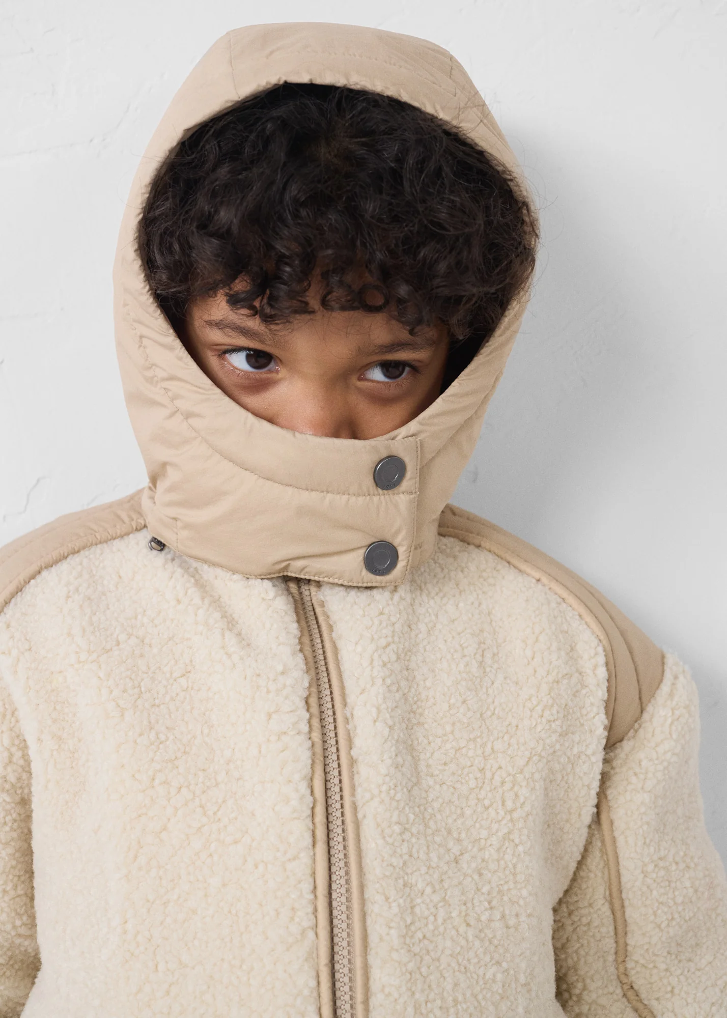 Doudoune enfant sherpa Naturel Gwen - Image 6