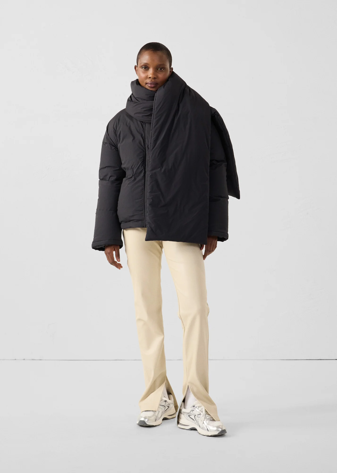 Doudoune Grand Froid avec écharpe amovible Noir Claude - Image 5