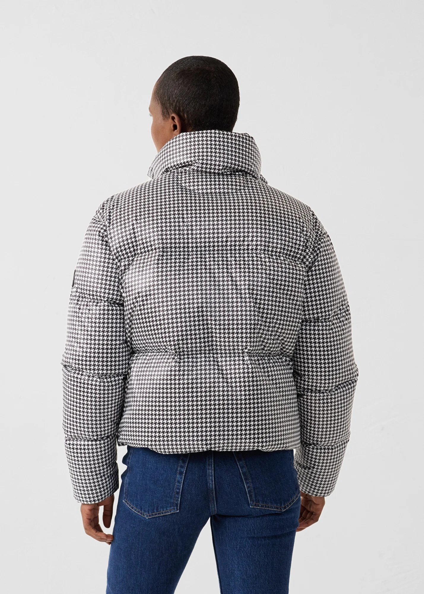 Doudoune Grand Froid esprit puffer Noir/Banc Alicia Multico - Image 4