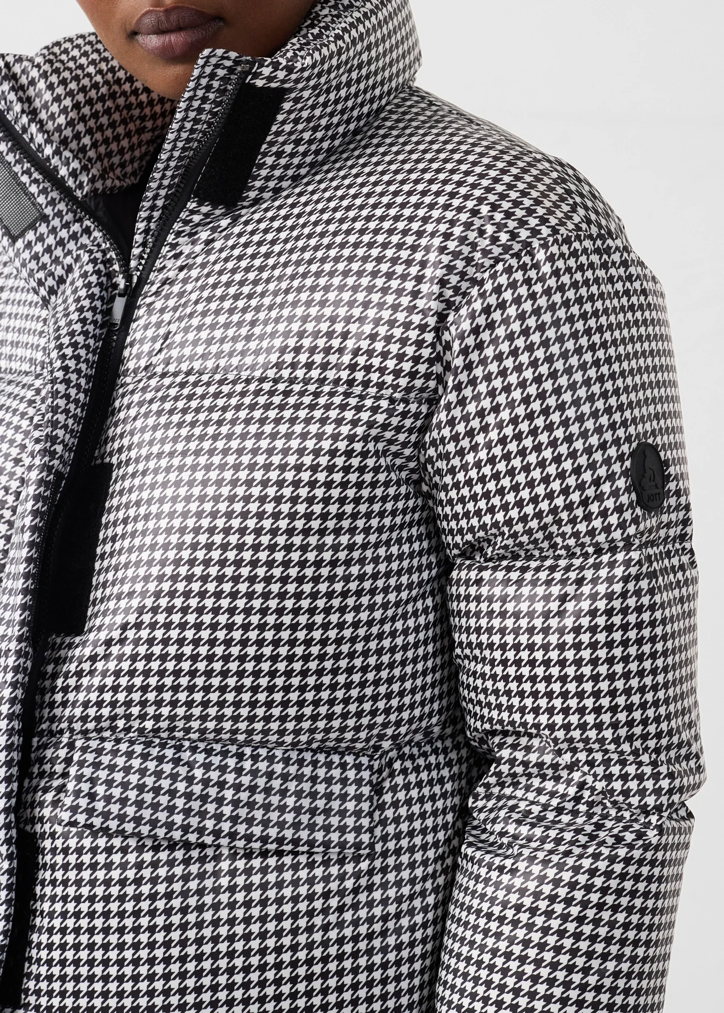 Doudoune Grand Froid esprit puffer Noir/Banc Alicia Multico - Image 5