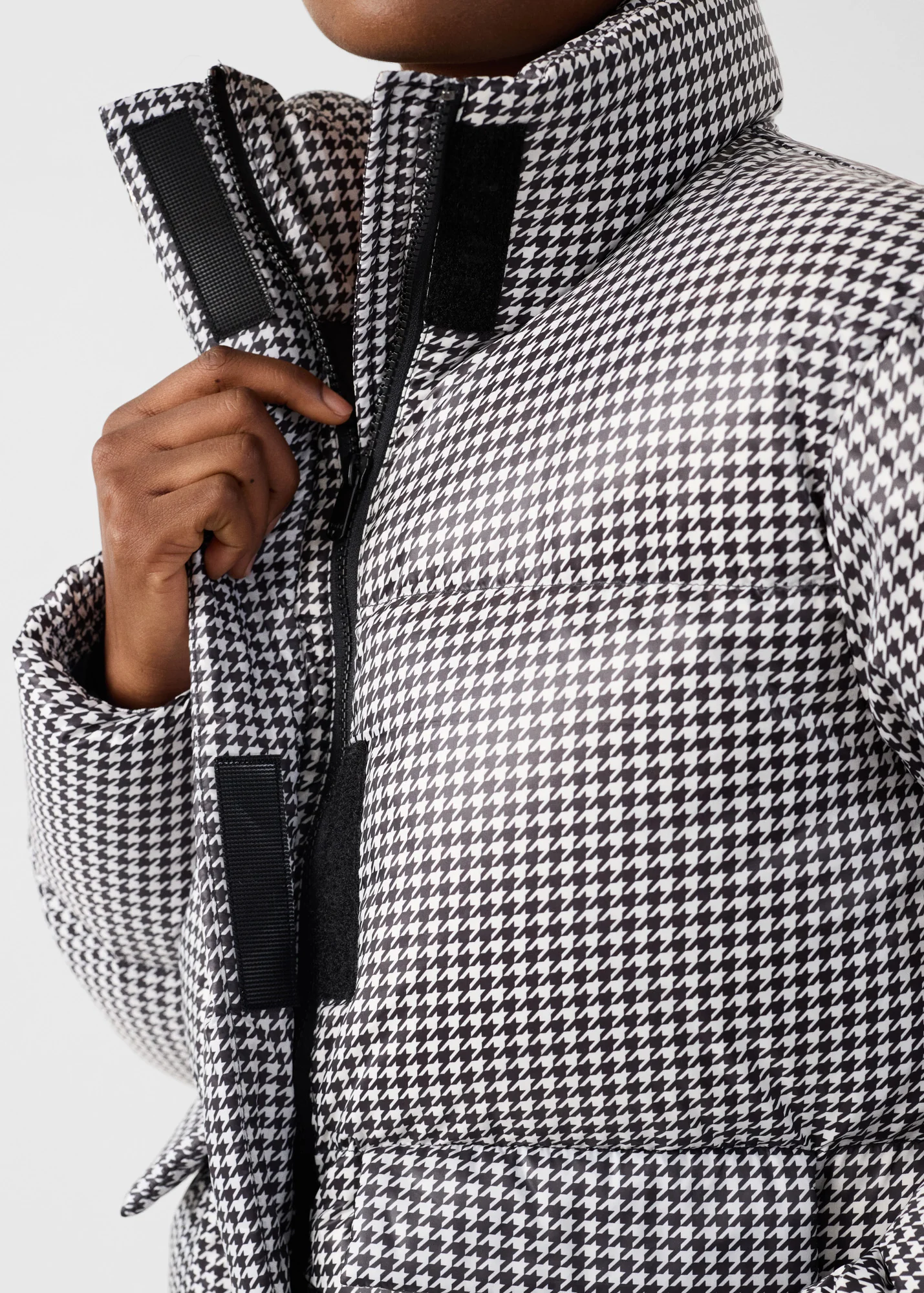 Doudoune Grand Froid esprit puffer Noir/Banc Alicia Multico - Image 6