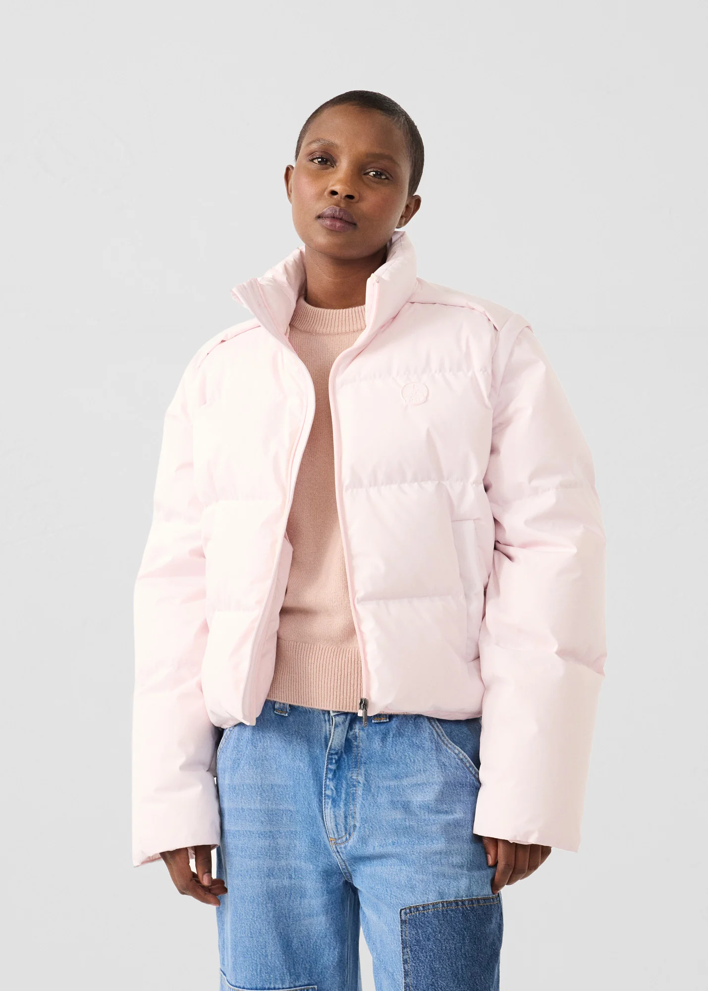 Doudoune Grand Froid esprit puffer Rose pétale Paule - Image 3