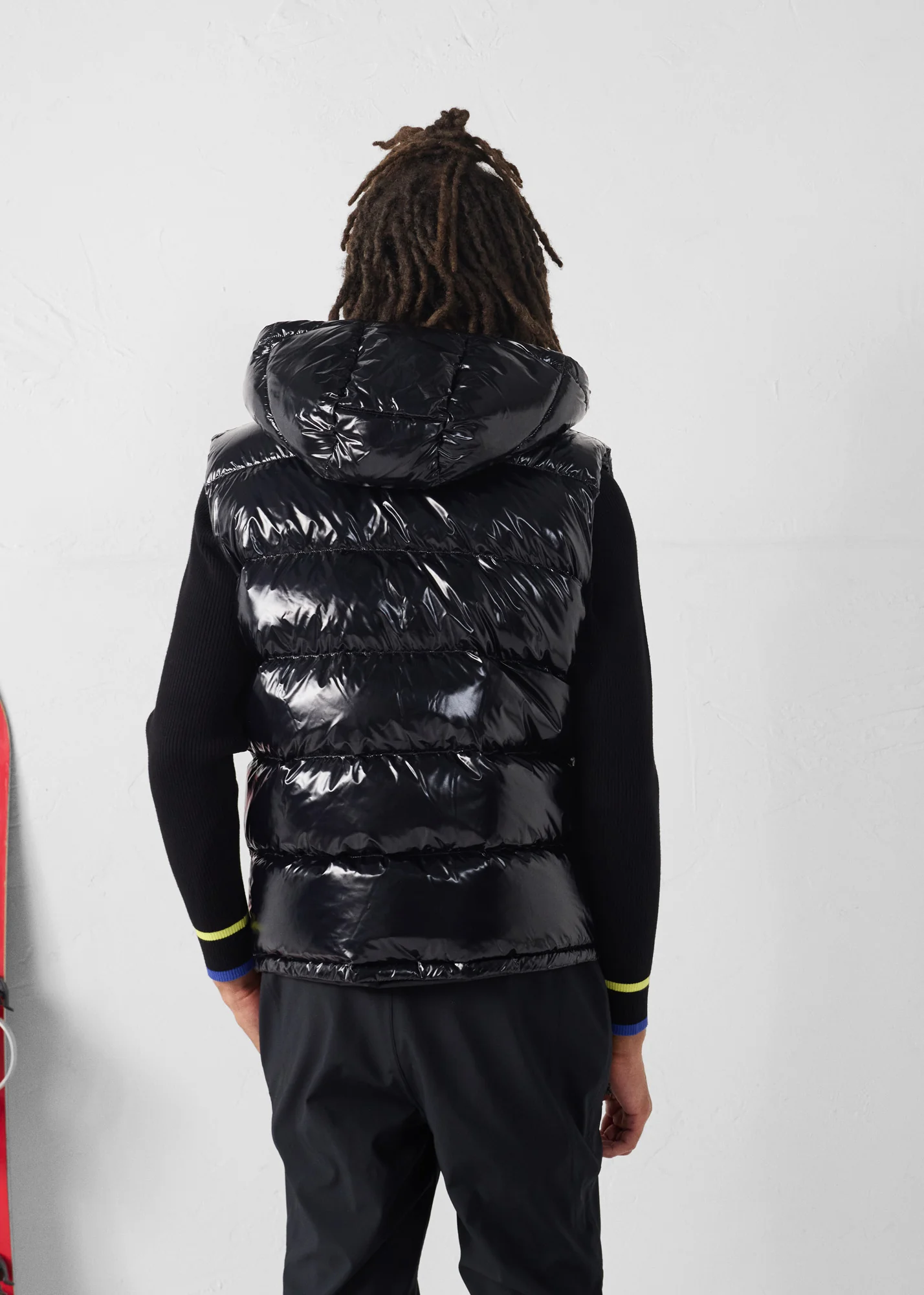 Doudoune laquée sans manches Grand Froid Noir Clappe - Image 9