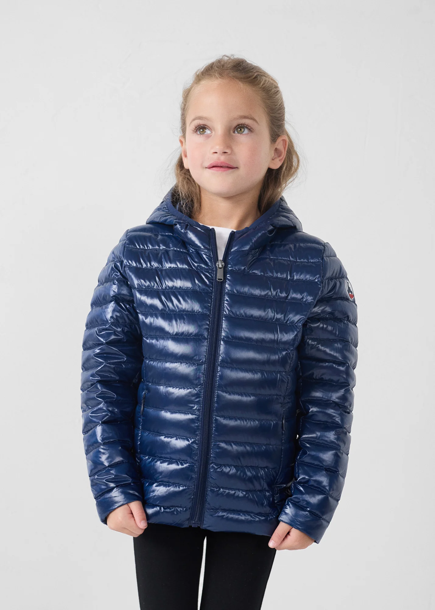 Doudoune légère à capuche enfant Marine Carla shiny - Image 3