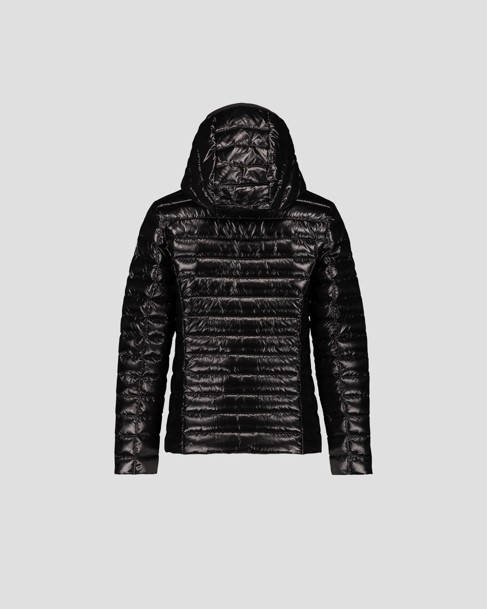 Doudoune légère à capuche enfant Noir Carla shiny - Image 7