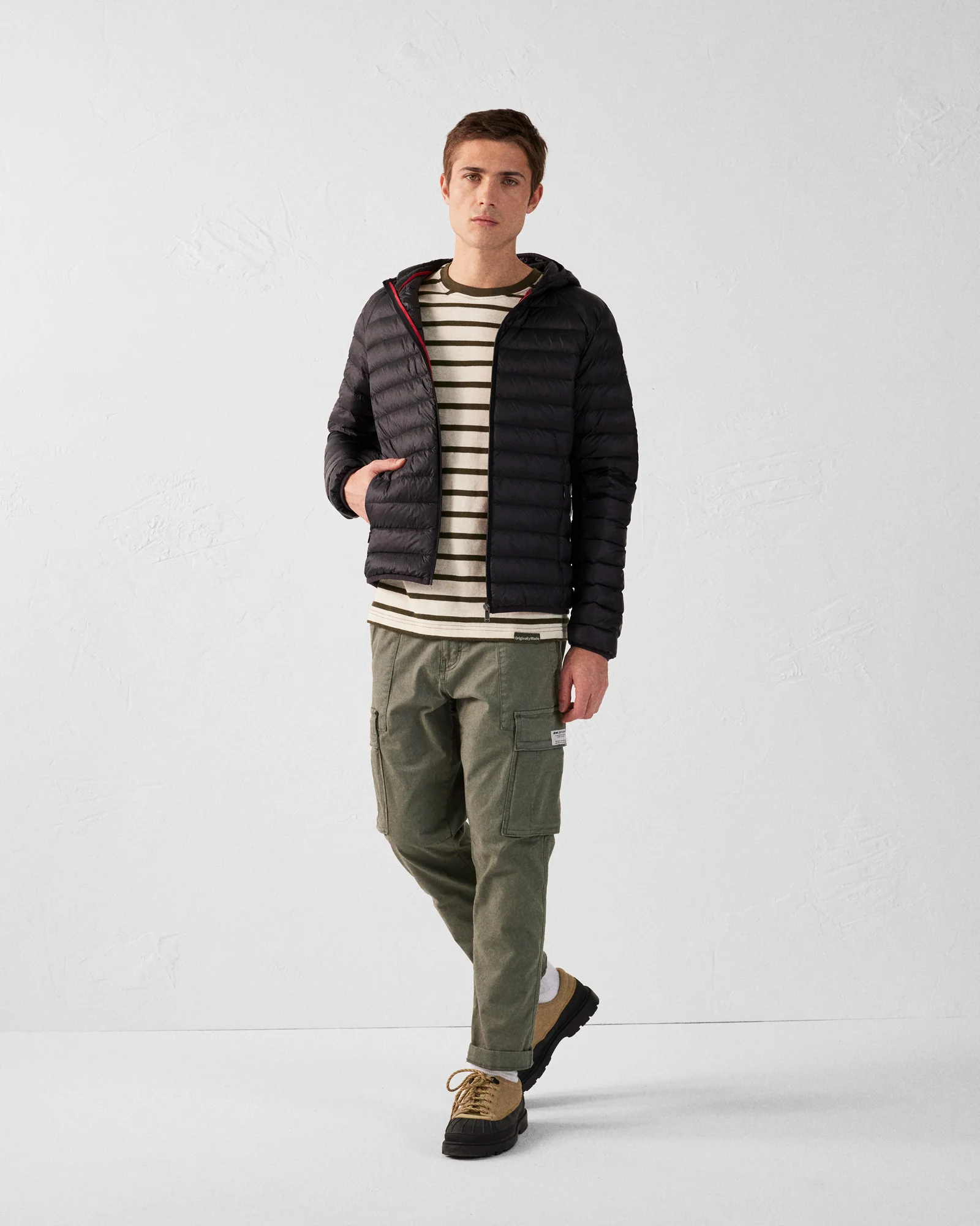 Doudoune légère à capuche Noir Nico - Image 3