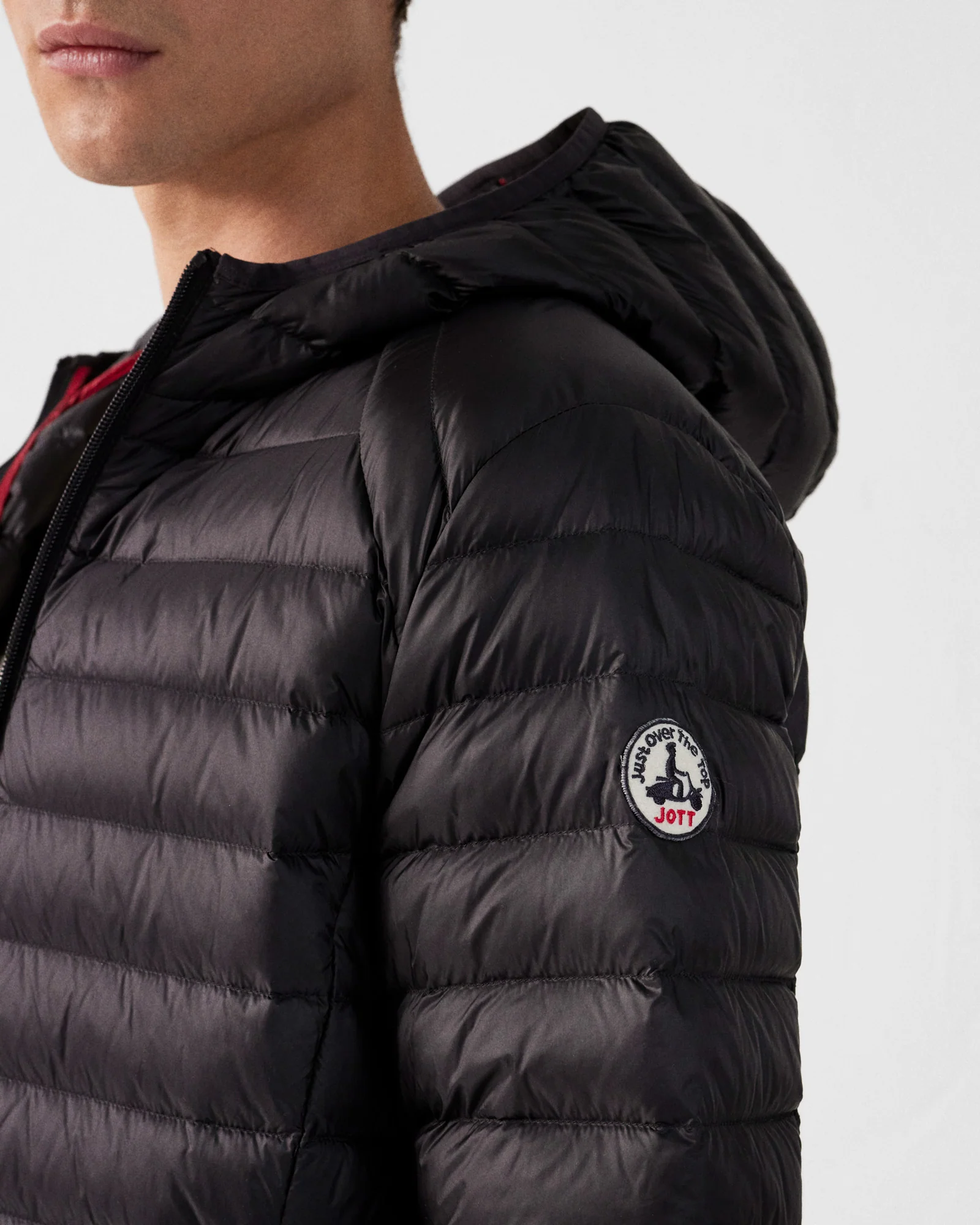 Doudoune légère à capuche Noir Nico - Image 5