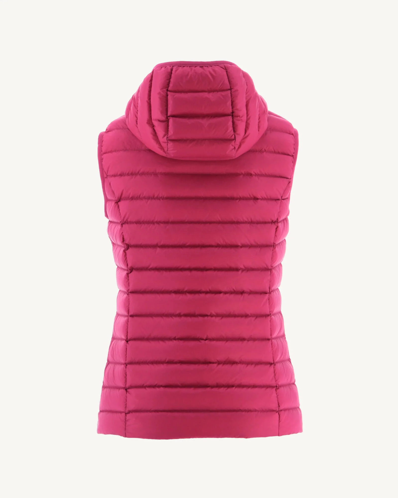 Doudoune légère à capuche sans manches Rose cerise Mali - Image 3