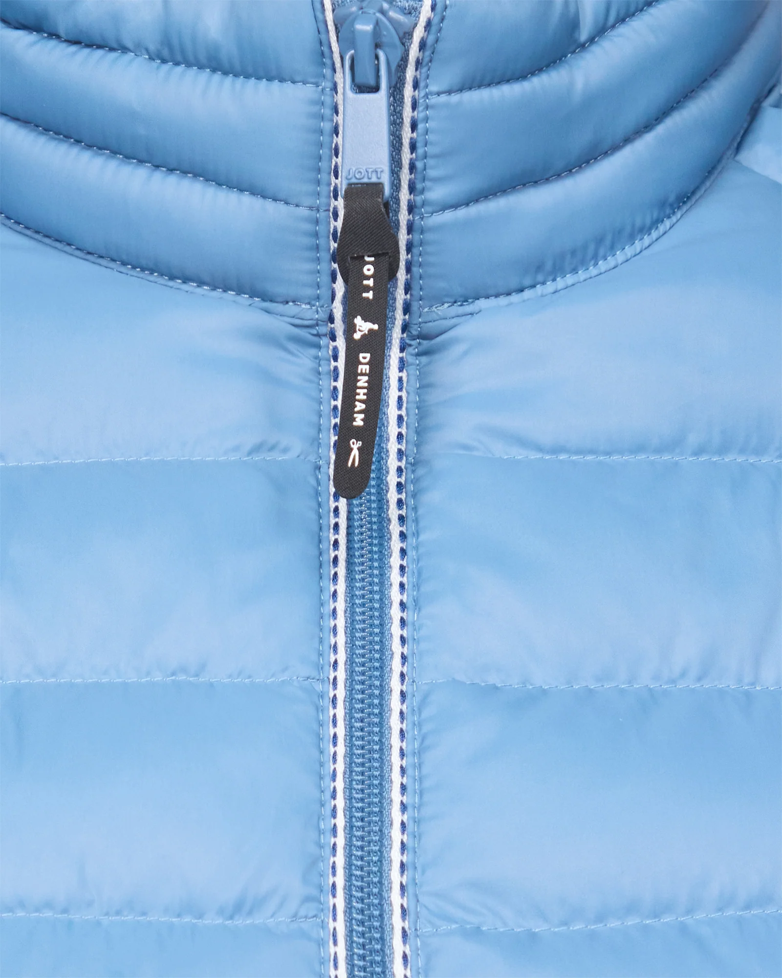 Doudoune légère avec détails en denim Bleu délavé Flight WNW JOTT x DENHAM - Image 7