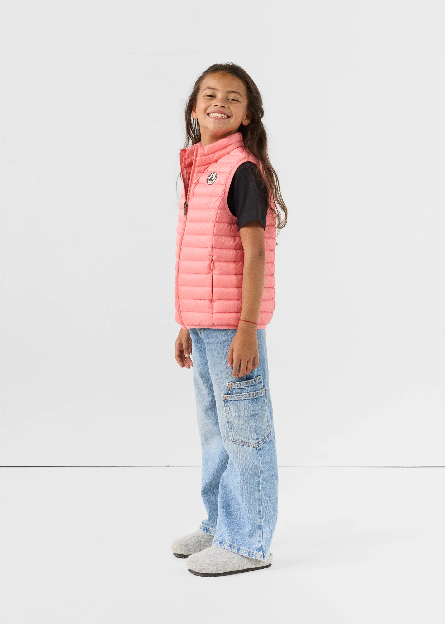 Doudoune sans manches enfant Vibrant pink Zoe - Image 3